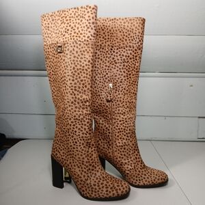 Diane Von Furstenberg Leopard-Print Yvonne Knee Boots